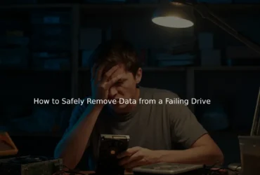 How to Safely Remove Data from a Failing Drive