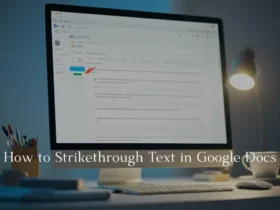 How to Strikethrough Text in Google Docs