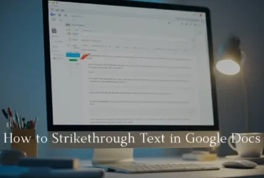 How to Strikethrough Text in Google Docs