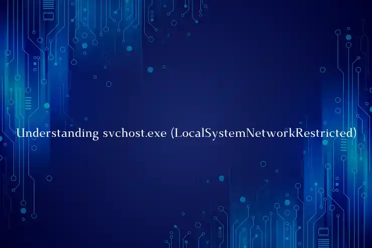 Understanding svchost.exe (LocalSystemNetworkRestricted)
