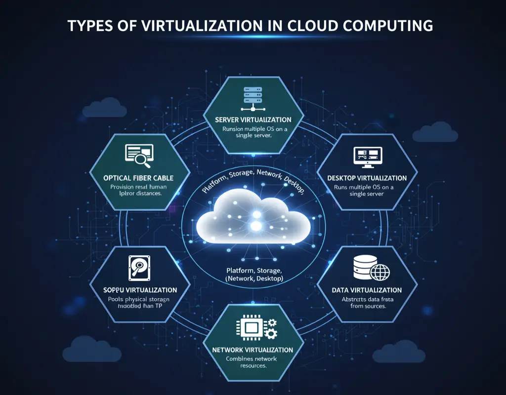 types of virtualization in cloud computing