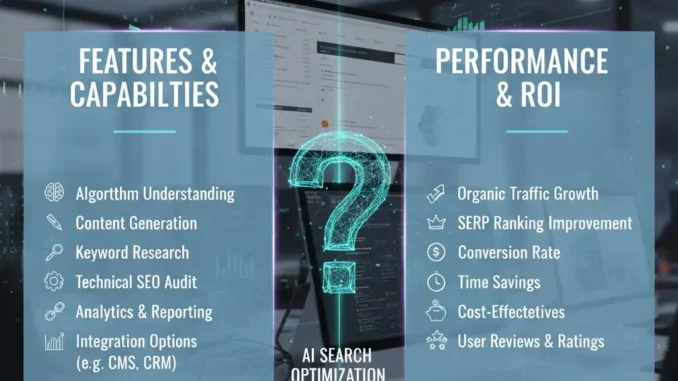 How to Compare AI Search Optimization Tools