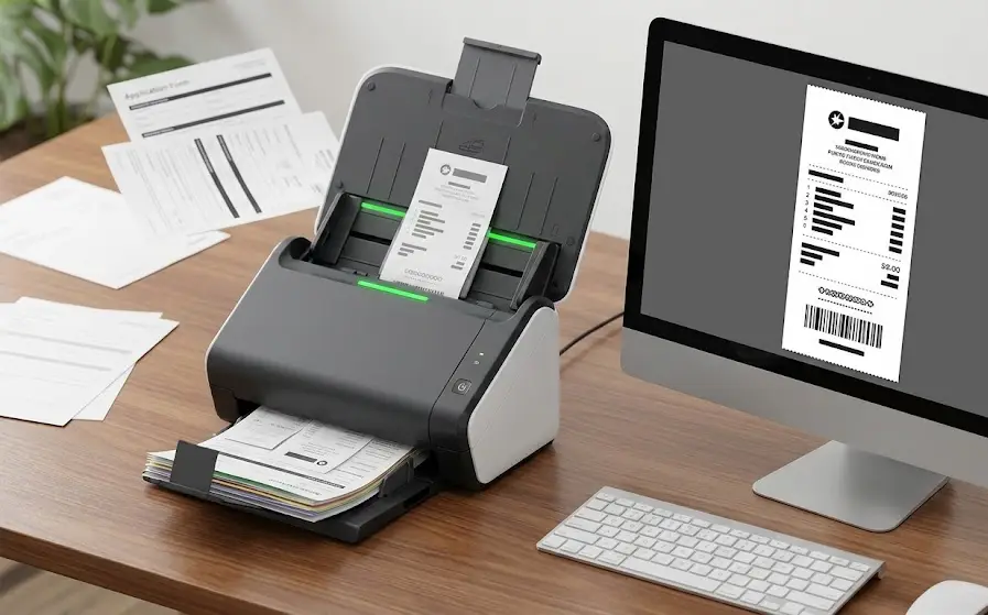 Document Receipt Scanner That Delivers Clean, Clear, OCR-Ready Images Document Receipt Scanner